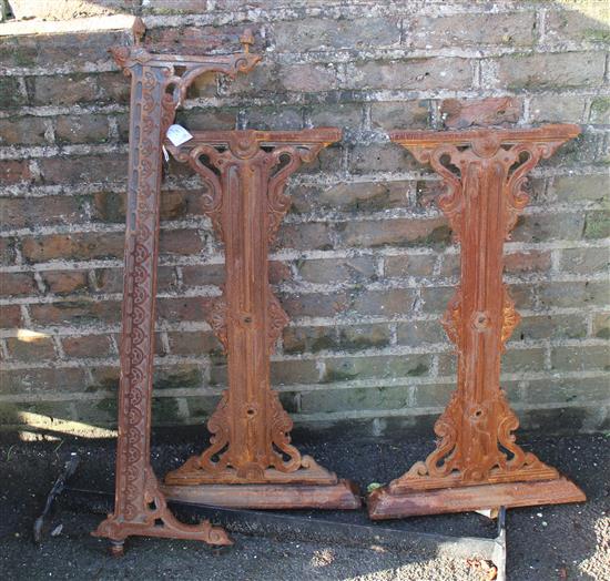 Iron table base